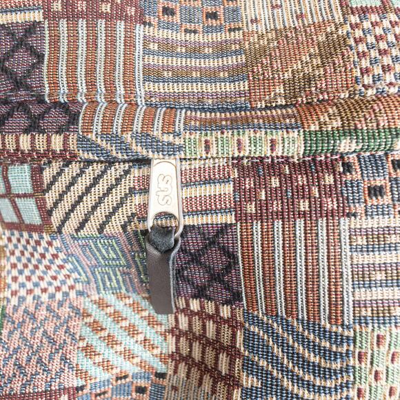 SAS Vintage Patchwork Canvas Shoulder Bag Medium - Picture 2 of 9